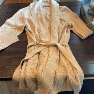 Super cute tan sweater/shaw